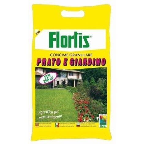Concime granulare per prato e giardino 5 kg Flortis (1/3)