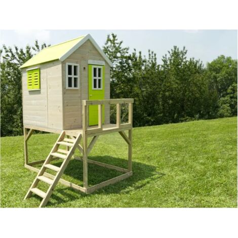 Casa in legno Bamby su palafitta cm 120 x 120 x 155 h