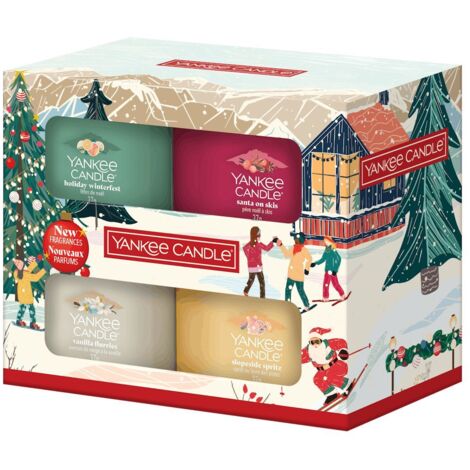 YANKEE CANDLE Confezione regalo 4 candele mini in vetro