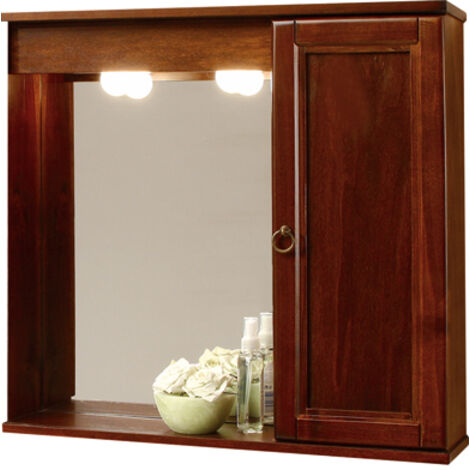Specchiera specchio bagno arredo noce da 69 cm 1 anta savini - savini sebes due