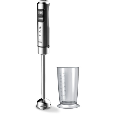 SOGO Frullatore ad immersione 1500W velocità variabile 23 click 4 lame in acciaio inossidabile