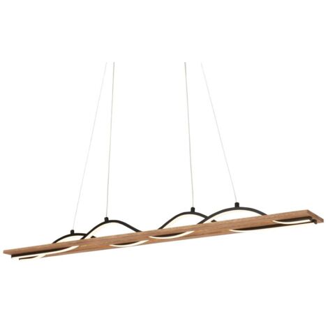 Lampadario Vintage Vinka Metallo Nero Led Integrato 30W 3000K