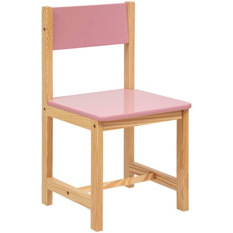 Sedia classic in legno e pino 29x29cm rosa - Atmosphera créateur d'intérieur