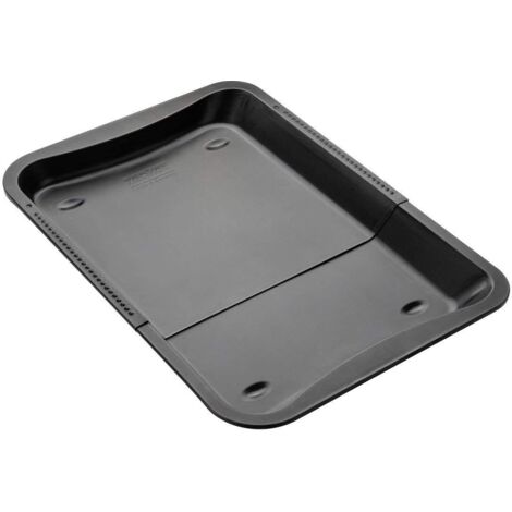Fackelmann Black Metallic Teglia Pizza/Biscotti Estensibile, Acciaio Inossidabile, Nero (1/5)