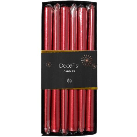 Candela rosso H25cm (1/4)