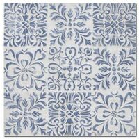 Quadro legno blu quadro cm 80x80h3