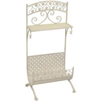Portariviste metallo letizia bianco cm 31x42h85