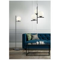 Lampada da terra Led Pure con sfera in vetro H. 150cm E14- Trio