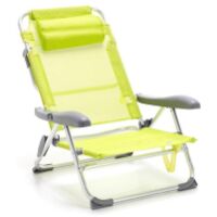 Spiaggina Relax Pieghevole in Textilene Lemon - Dimensioni: 104x60xH71 cm