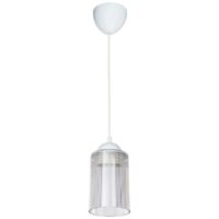 Lampada da soffitto Optical ASZ1025 con paralume in plastica trasparente H67xL10.5