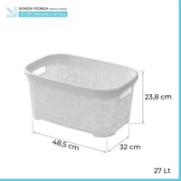 Confezione da 6 contenitori piccoli in plastica bianca senza