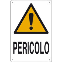 Cartello pericolo 40 x 60 cm in polionda