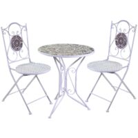 Salotto da Giardino in Metallo Bianco mod. Frigole