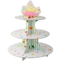 Alzata 3 livelli in cartone per cupcake Ø 30 cm