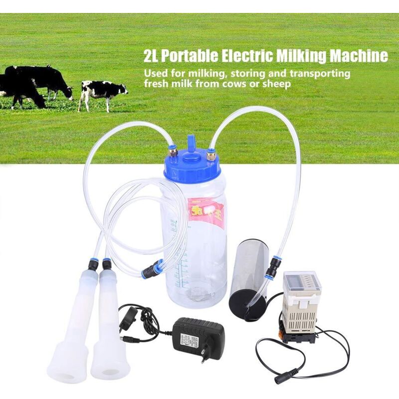 Machine à Traire Mobile De Seau De Lait D'acier Inoxydable, Eletric Et