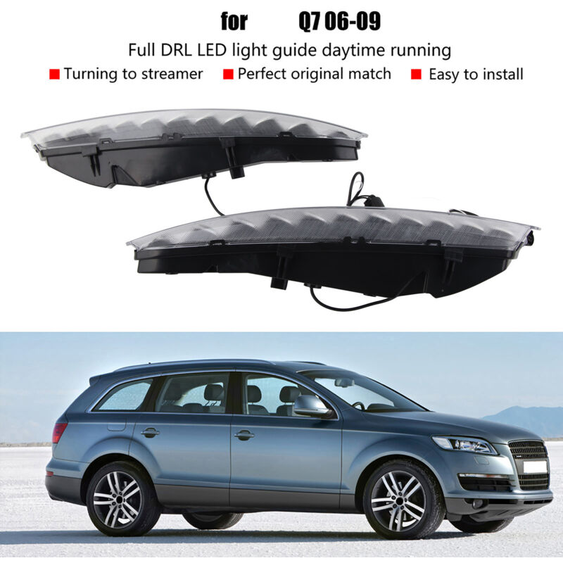 Feux De Jour LED DRL Clignotants Pour Voiture - 2 Couleurs Blanc/Jaune - Compatible 2006-2009
