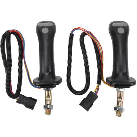 Eosnow 2 pièces 3 boutons pelle Joystick poignées 6 broches en alliage d'aluminium pour Doosan DH DX150 215 225 300 370-9C