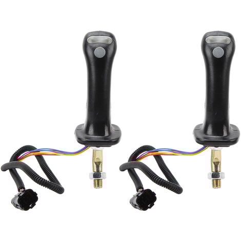 Eosnow 2 pièces 3 boutons pelle Joystick poignées 6 broches en alliage d'aluminium pour Doosan DH DX150 215 225 300 370-9C