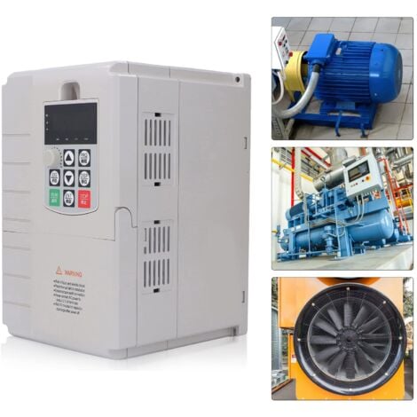 Eosnow,Convertisseur de fréquence 7.5KW Régulateur de vitesse du moteur Entrée monophasée 220V Sortie triphasée 380V