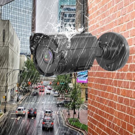 Eosnow,Système de surveillance de sécurité sans fil LCD 7 pouces, WIFI 4CH, affichage + caméra, 1 caméra IR, carte mémoire EU