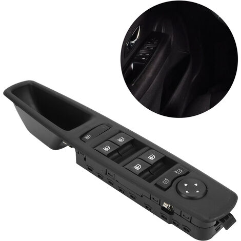 Eosnow Interrupteur de commande de vitre électrique 809610016R, accessoires de voiture de remplacement pour Megane MK3 2008 – 2016