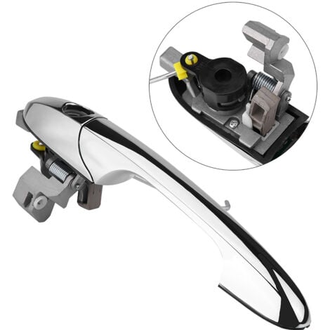 Eosnow Conduite à gauche,Poignée de porte extérieure,pour Fiat 500 2012-2018,68069943AC,côté conducteur gauche