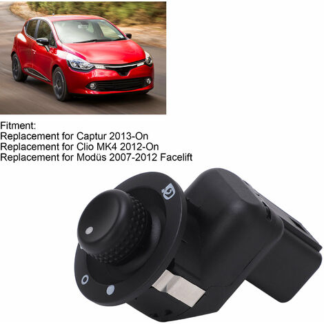 Eosnow,Bouton de commande du rétroviseur électrique 8200676529 Remplacement pour Clio MK4 2012-