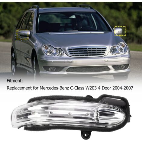Clignotant Rétroviseur TBEST - LED étanche Pour Mercedes Classe C W203 2004-2007 - Gauche