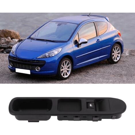 Eosnow Commutateur de lève-vitre cté passager 6490.HQ ABS noir sensible remplacement pour PEUGEOT 207