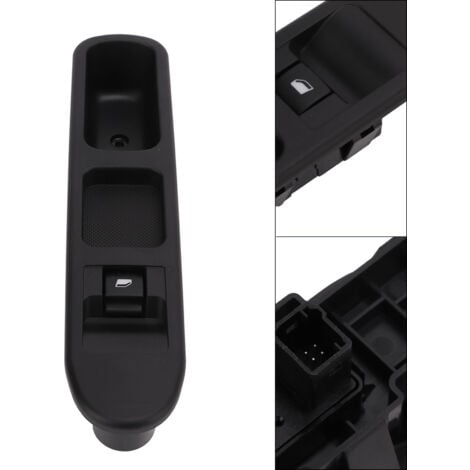 Eosnow Commutateur de lève-vitre cté passager 6490.HQ ABS noir sensible remplacement pour PEUGEOT 207
