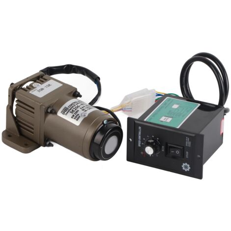 Motoréducteur AC 220V 90W M590-502 - Vitesse Réglable - Moteur Asynchrone Monophasé - Couple Élevé