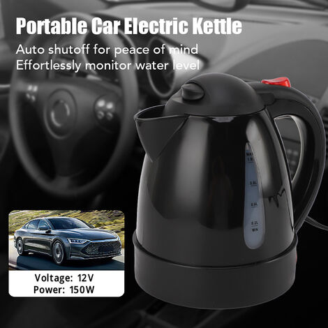 Bouilloire électrique Voiture 12V/24V Aicharynic - 450 Ml Avec écran LCD, Pour Voyage Et Camping