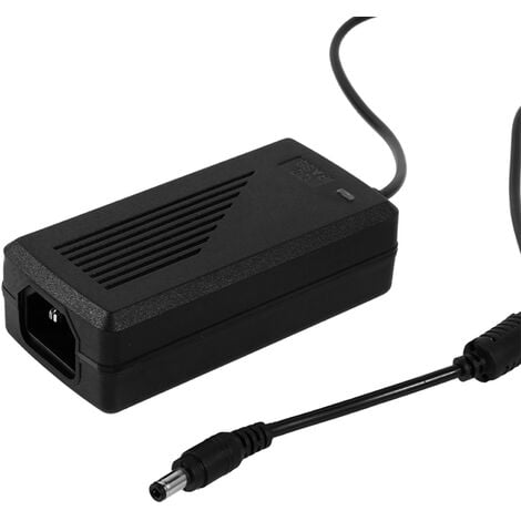 Eosnow Adaptateur convertisseur AC 100V-240V DC 12V 5A 60W, alimentation pour moniteur LCD lumière LED, 1 pièce