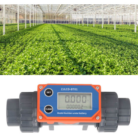 RESTMO Débitmètre D'eau Intelligent Avec Entrée Et Sortie En Laiton, Mesure La Consommation Et Le Débit Pour L'arrosage Du Tuyau D'arrosage, Le Remplissage Du Réservoir D'eau De Camping-car, Les