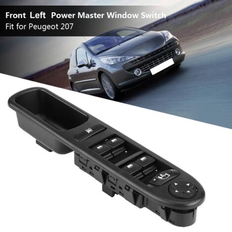 Eosnow Interrupteur de commande de fenêtre principale électrique avant gauche, pour Peugeot 207 6490.EH