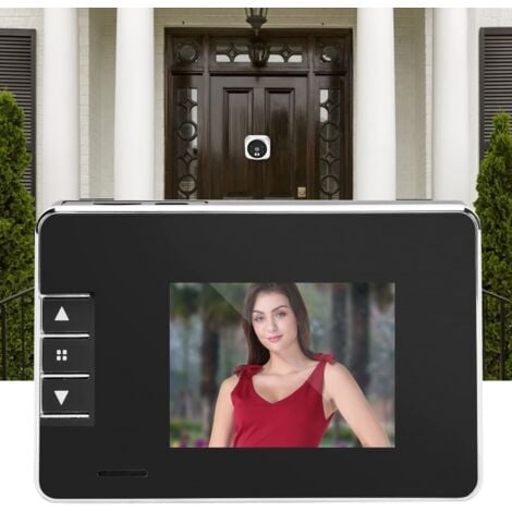 Eosnow,Sonnette vidéo intelligente écran LCD TFT 3 pouces caméra de Vision nocturne infrarouge grand Angle 120 ° pour la sécurité à domicile