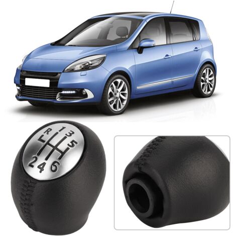 Eosnow,Pommeau de levier de vitesse de voiture à 6 vitesses adapté pour Megane mk3 Clio mk3 Laguna mk2 scénic