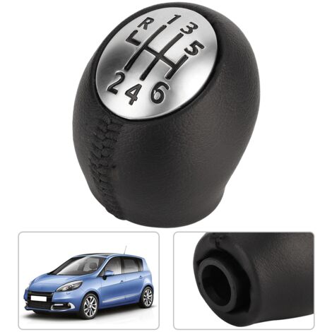 Eosnow,Pommeau de levier de vitesse de voiture à 6 vitesses adapté pour Megane mk3 Clio mk3 Laguna mk2 scénic