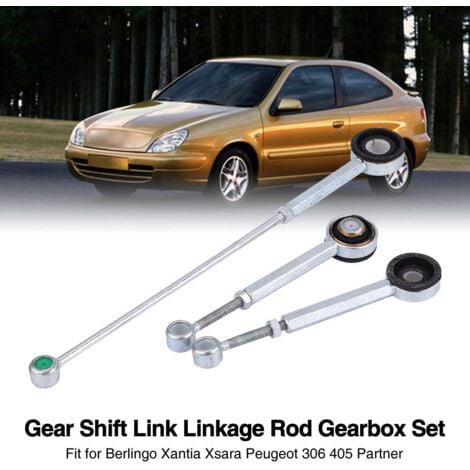 Eosnow,Gear Shift Link Linkage Rod Gearbox Set pour Berlingo Xantia Xsara Peugeot 306 9301 405 Partner