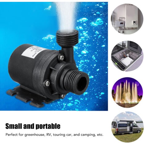 Eosnow Kit de pompe à eau solaire 30W silicium polycristallin,800L par heure pompe à eau à énergie solaire,pour Camping-car serre(Piles non incluses)