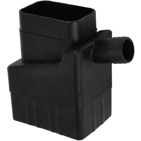 Système de collecte d'eau de pluie Kit de déviateur de bec de descente professionnel résistant aux UV pour pelouse de jardin extérieur noir