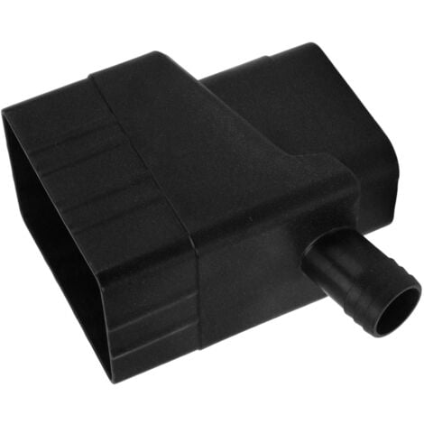 Système de collecte d'eau de pluie Kit de déviateur de bec de descente professionnel résistant aux UV pour pelouse de jardin extérieur noir