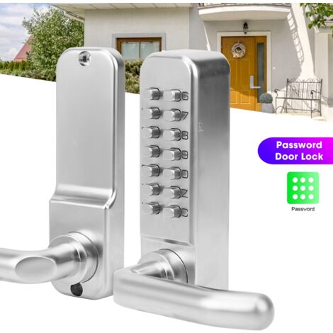 Serrure de porte mécanique intelligente, entrée par mot de passe numérique, sans alimentation, antivol, sécurité, accès à la maison