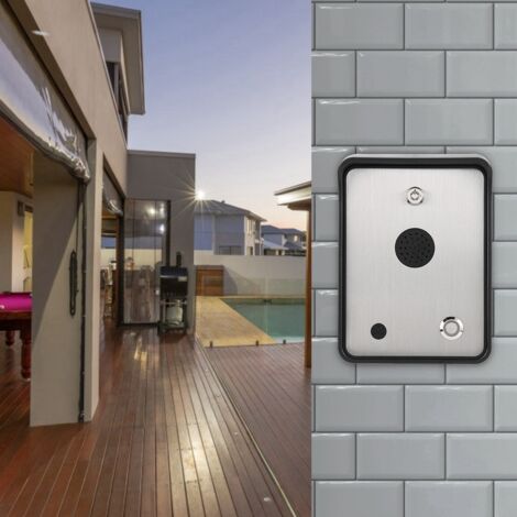 Interphone audio GSM pour contrleur d'accès de porte et d'ouvre-porte de maison individuelle
