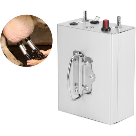 Eosnow Machine à traire électrique à pulsation, accessoire de pompe à vide pour âne, mouton, vache, cheval (prise ue 100240V)