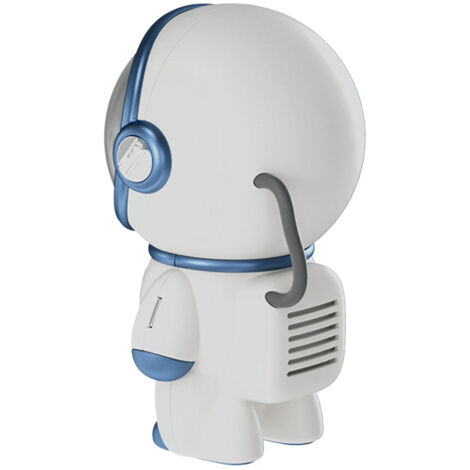Eosnow Le haut-parleur astronaute AI voix intelligente haut-parleur Bluetooth horloge petite veilleuse cadeau d'anniversaire blanc