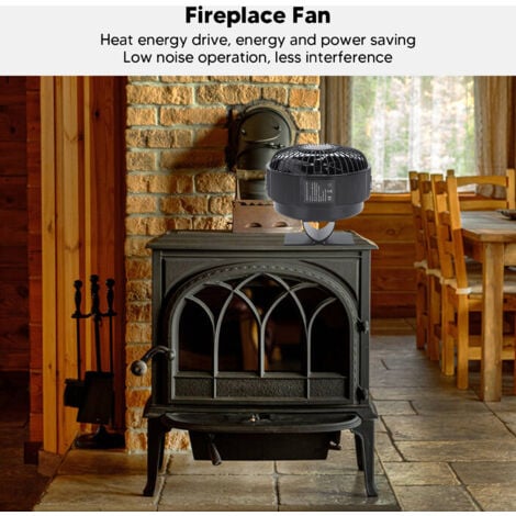 Eosnow ventilateur cheminée rond,ventilateur de poêle alimenté par la chaleur,brûleur à bois en alliage d'aluminium,ventilateur de poêle à kérosène,pour usage domestique