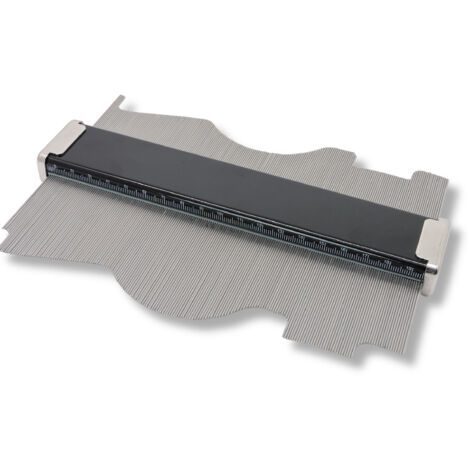 Jauge de contour 200mm – Acier inoxydable – Système coulissant pour coupes précises – Pour ajustements détaillés – Famex