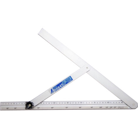 Équerre coulissante 450 mm en acier inoxydable – Précision de 0,1 mm – Surface chrome dur pour lisibilité optimale – Butée métallique robuste – Famex
