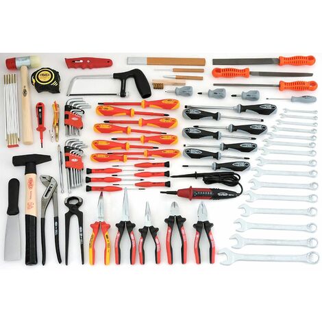 FAMEX 744-48 Malette à outils complète - Valise à Outils - Boîte à outils  en - 159-pièces